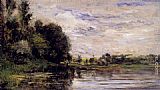 Charles-francois Daubigny Famous Paintings - Bords De L'oise